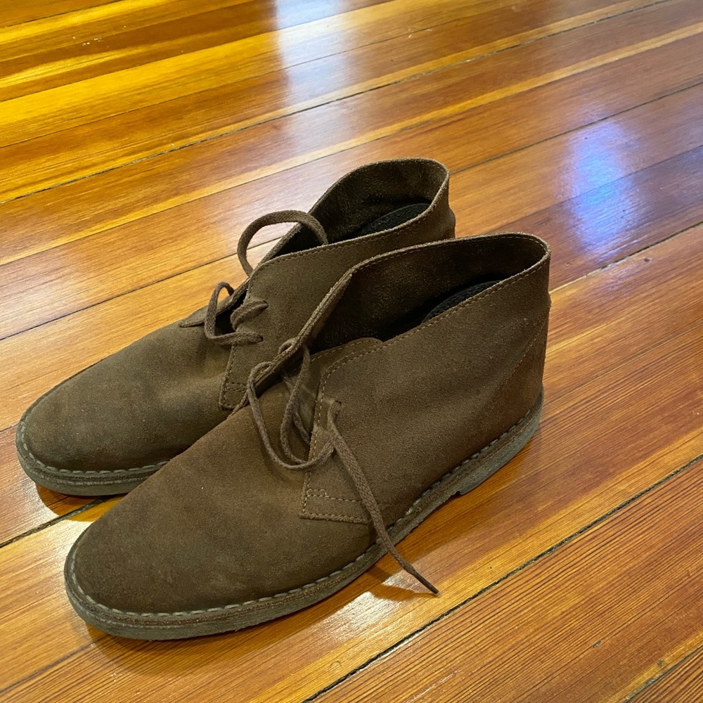 J Crew Brown Suede Desert Boots - Size 9 1/2 Men’s